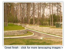 A great landscaping finish
